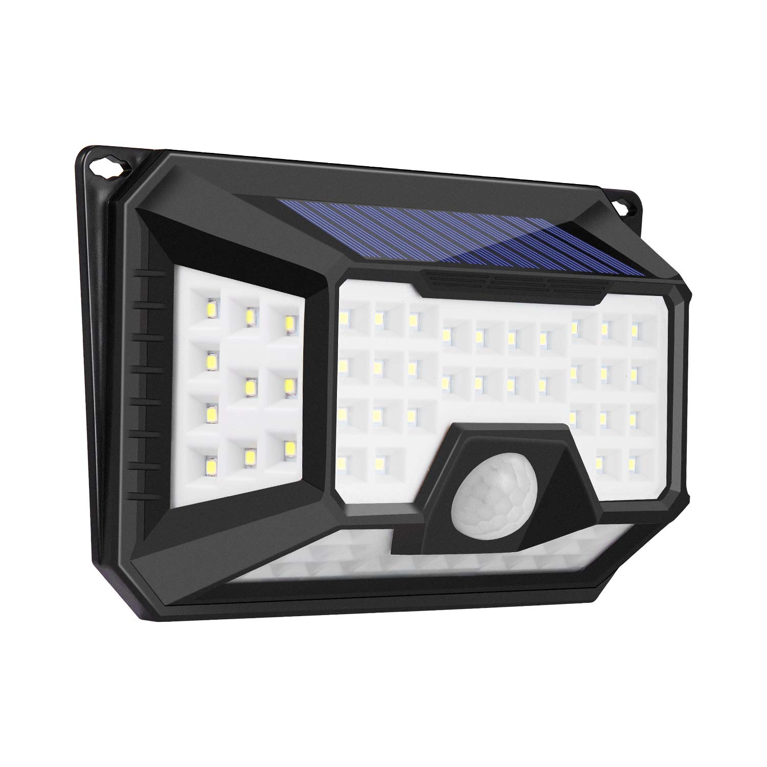 Utech 4 Sides 66LED Solar Lights Outdoor, Solar Powered Motion Sensor Light Control Sensor Lamp Waterproof & Wire Free Wall Lights for Garden,Outside Doors,Garage,Pathway and Backyard Light(1Pack)