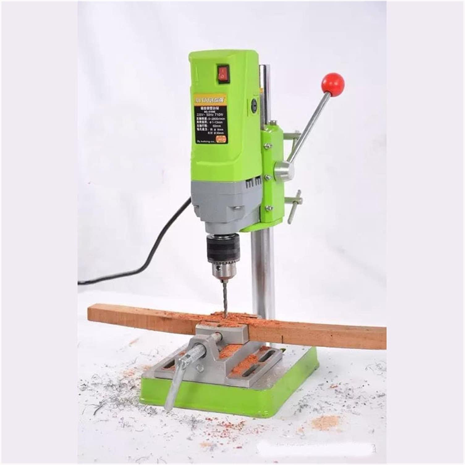 Mechanical Tools Mini Bench Drill Tool 710W High Power High Precision DIY Processing Bench Driller Portable Bench Drilling Machine Industrial Machinery and Equipment