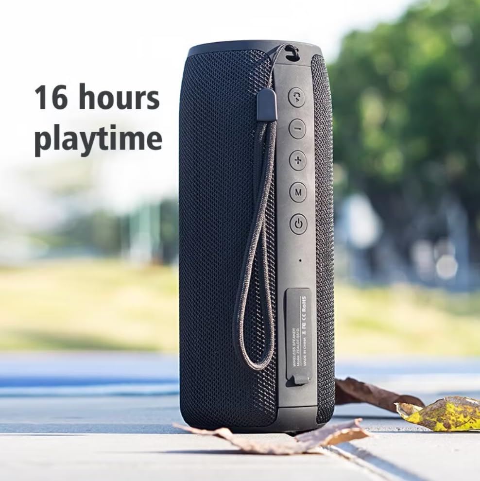 Beatfy 360 Haut-parleur Bluetooth portable résistant à l'eau Enceinte sans fil – Enceinte stéréo Bluetooth polyvalente pour la maison, les voyages et l'extérieur