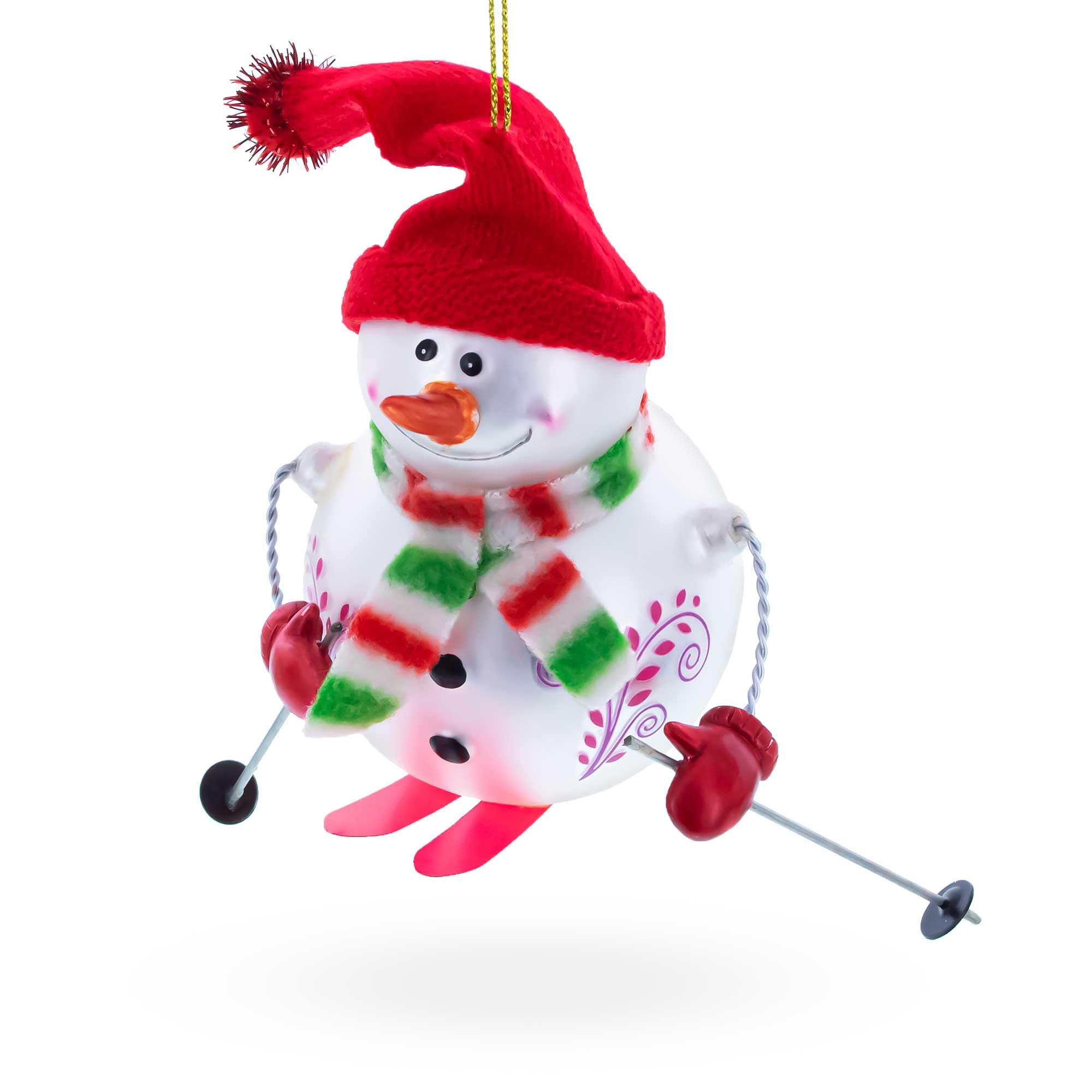 Décoration de Noël en verre bonhomme de neige pour illuminer le sapin en famille