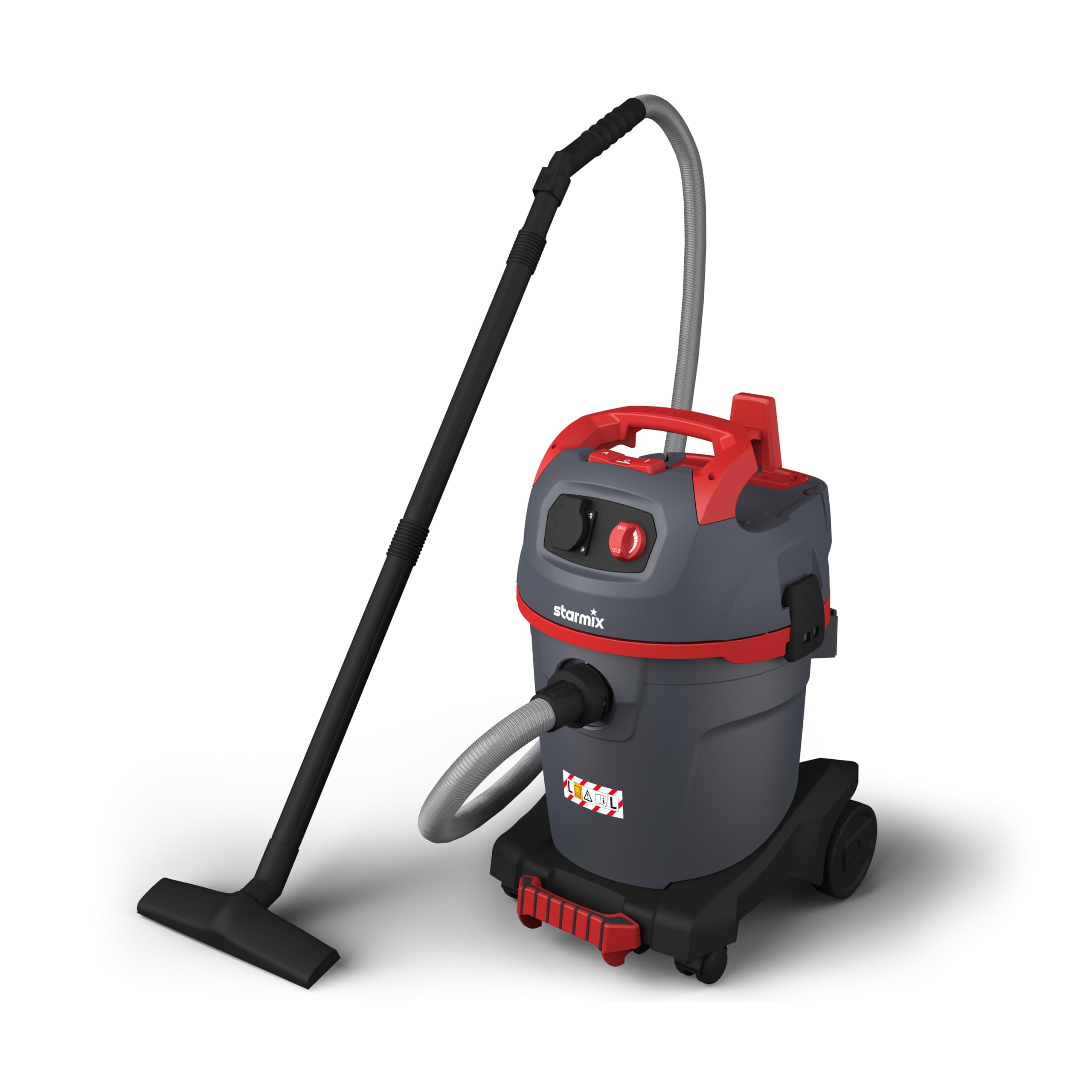 Starmix Grey Uclean Adl-1432 Ehp Power Tool Vacuum Cleaner, 1400W Wet/Dry Vacuum With 32L Tank, Blower Function, Antistatic, Stepless Speed & Appliance Socket | Ideal For Commercial Use