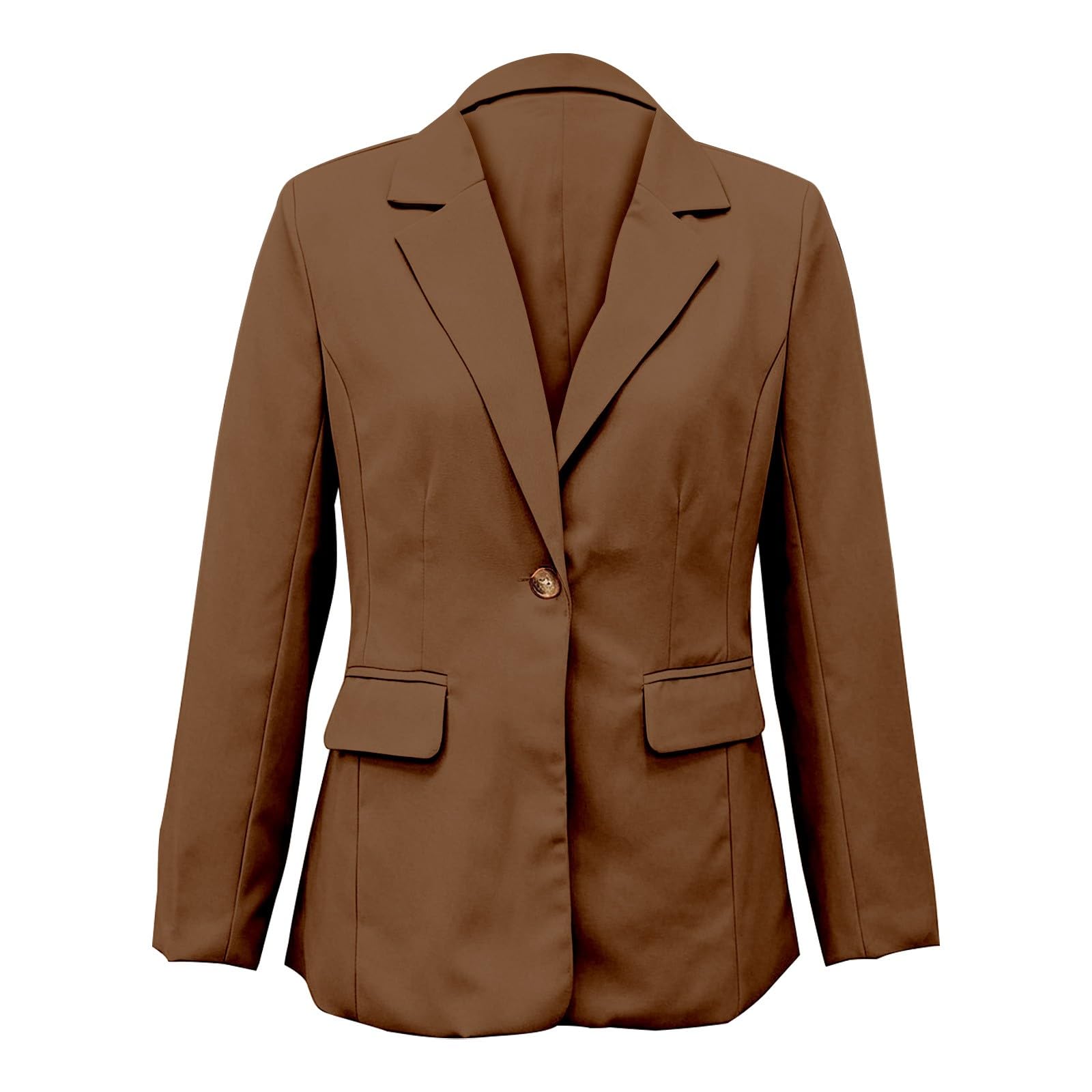 Blazer à manches longues élégant pour femme pour la transition d'affaires | Veste de transition élégante, veste d'affaires, veste ample à manches longues, veste de travail, veste blazer cintrée
