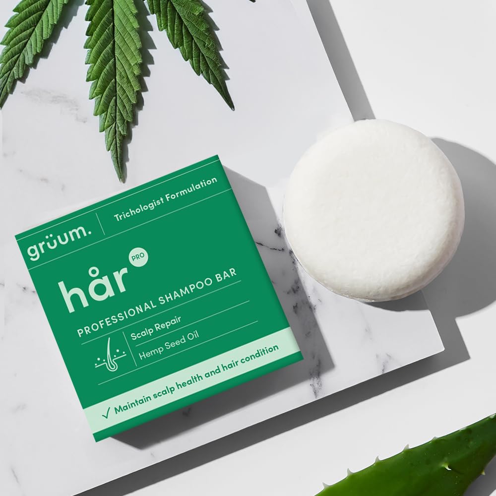 grüum Scalp Repair Shampoo Bar 50g, Solid Shampoo Bars for Hair Up to 60 Washes, Plastic Free Vegan Bar for Men & Women - Image 2