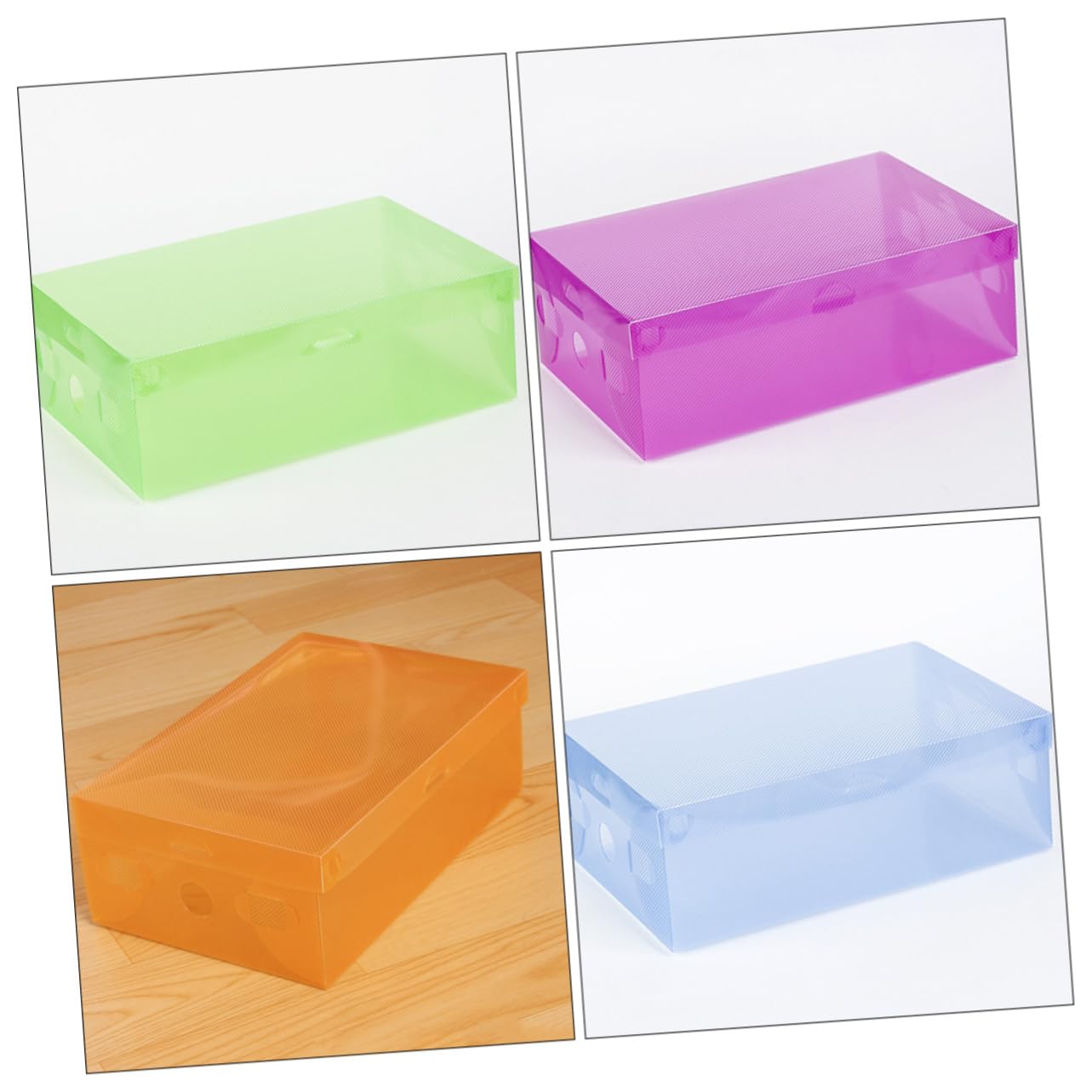 7pezzi Scatola Per Scarpe Trasparente Impilabile Design Pieghevole Plastica Resistente Organizer Versatile Per Scarpe Da Uomo E Donna Facile Da Usare E Salvaspazio Dimensioni