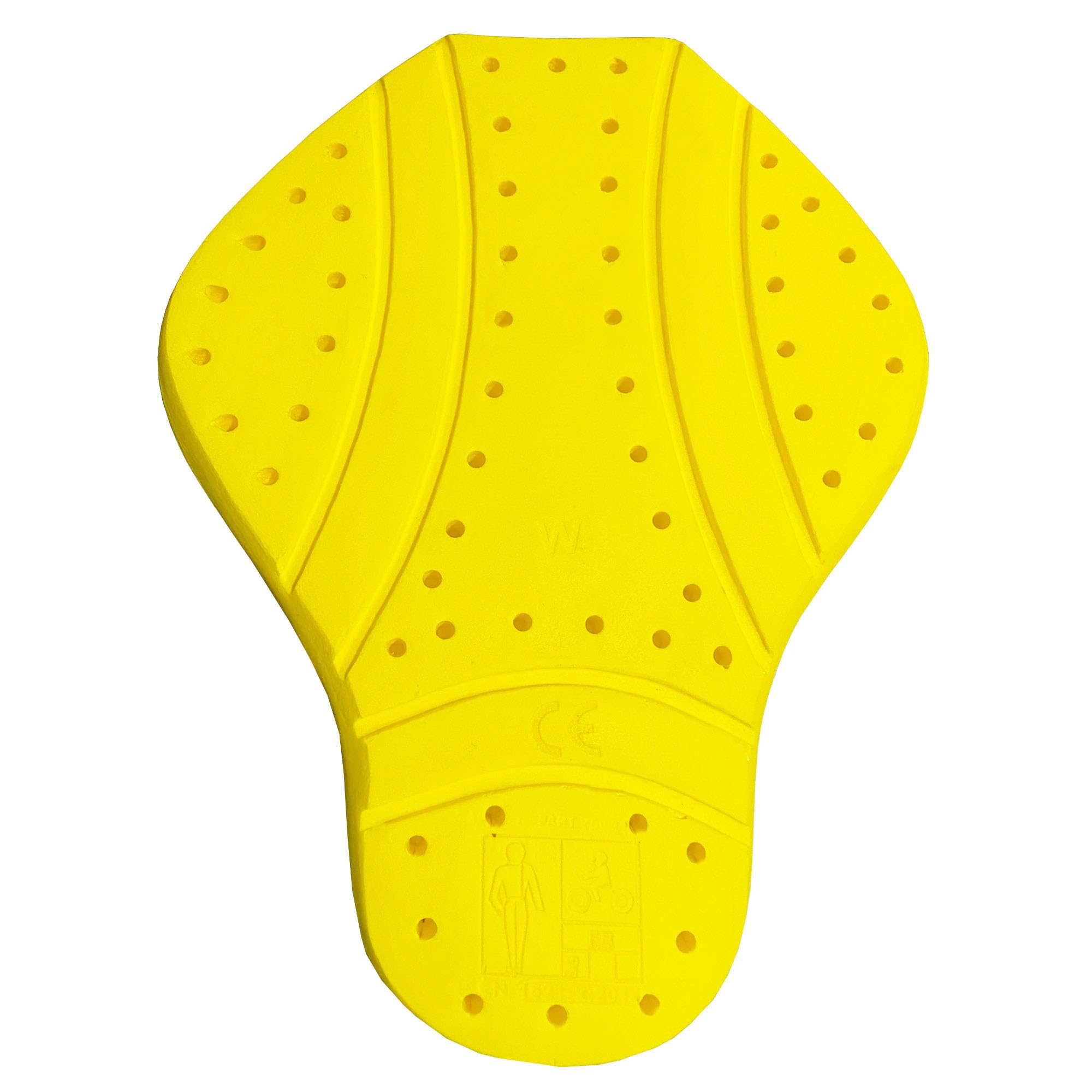 Jackets 4 Bikes CE Level 2 Back, Elbow and Shoulder Certified Armor Pads 5 PC Set, Motorcycle Armor Protector Inserts for Motorcycle Jackets Unisex Yellow