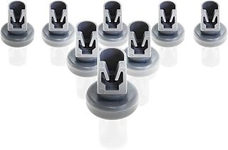 CleanMonster Lot de 8 roulettes de panier supérieur pour lave-vaisselle Bosch, Siemens, AEG Favorit, Privileg, Zanussi, UVM Diamètre 25 mm