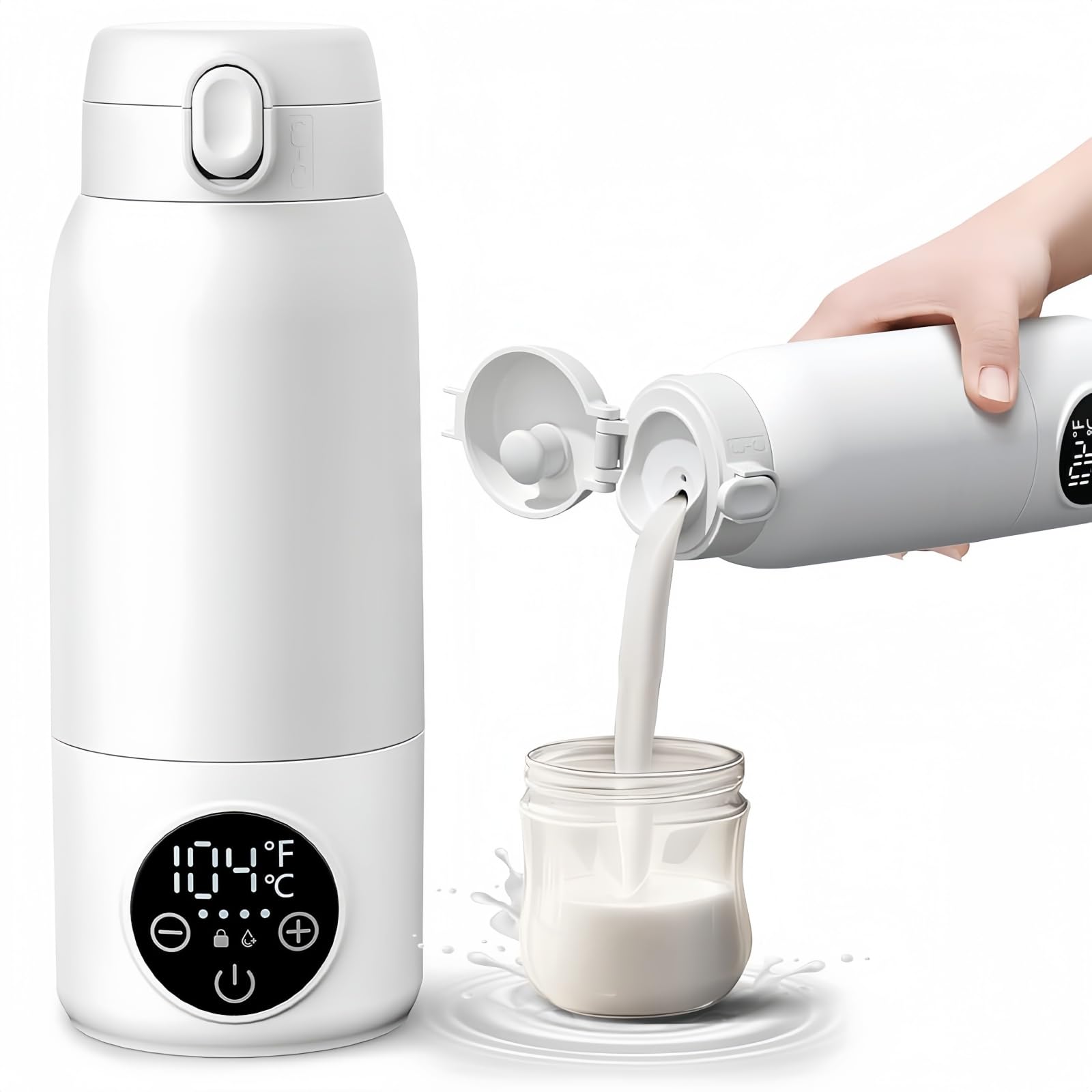 Amazon | Iuseike ポータブル ミルク 電気ケトル ポータブル湯沸かし器