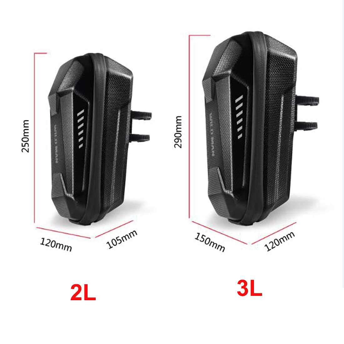 Générique Sac De Rangement ÉTanche 3L | Sac De Guidon Pour Scooter Électrique Résistant À La Pluie Et Poussière Pour Téléphone, Portefeuille Et Outils Installation Facile Design Polyvalent
