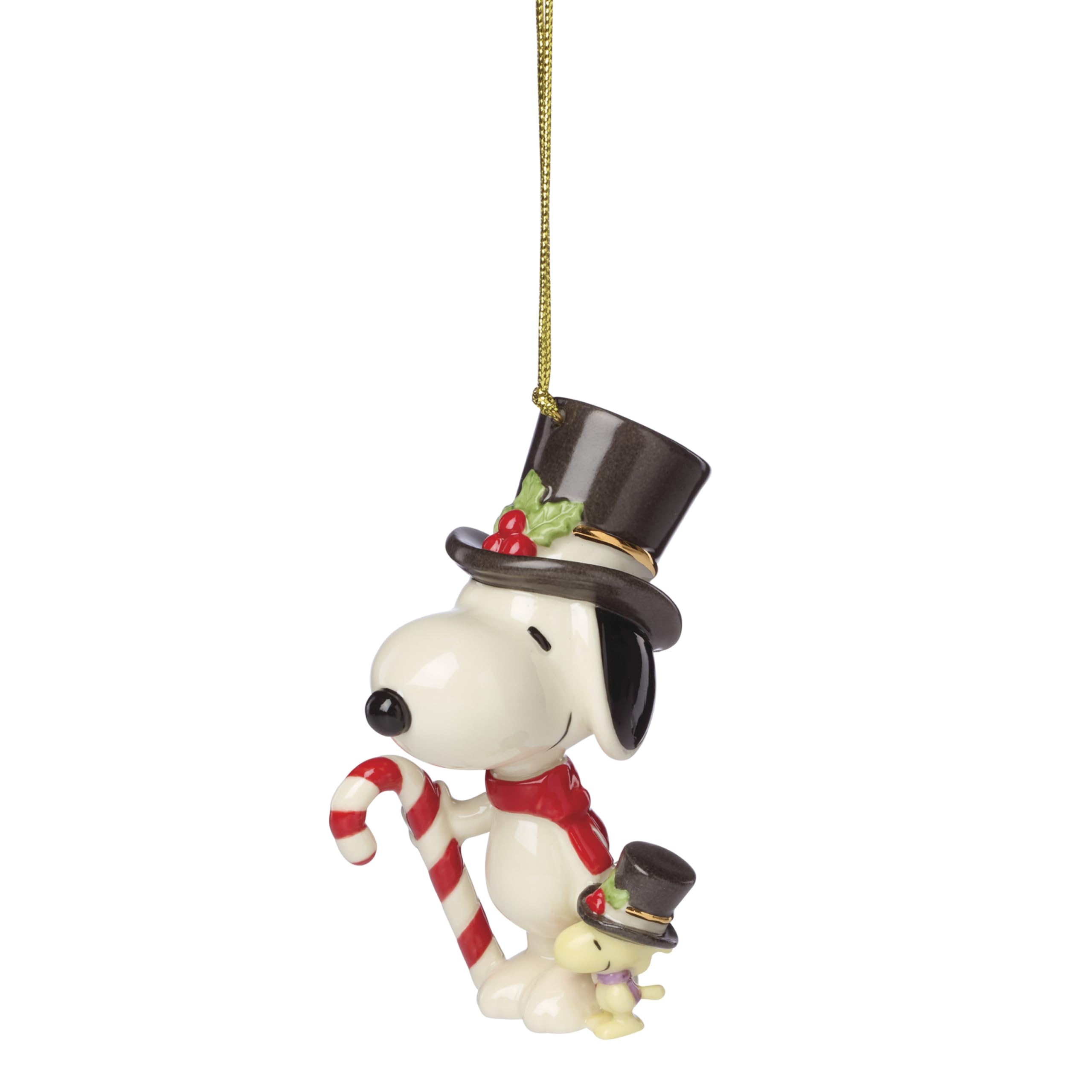 Amazon.com: Lenox Ornaments, Snoopy & Woodstock with Candy Cane