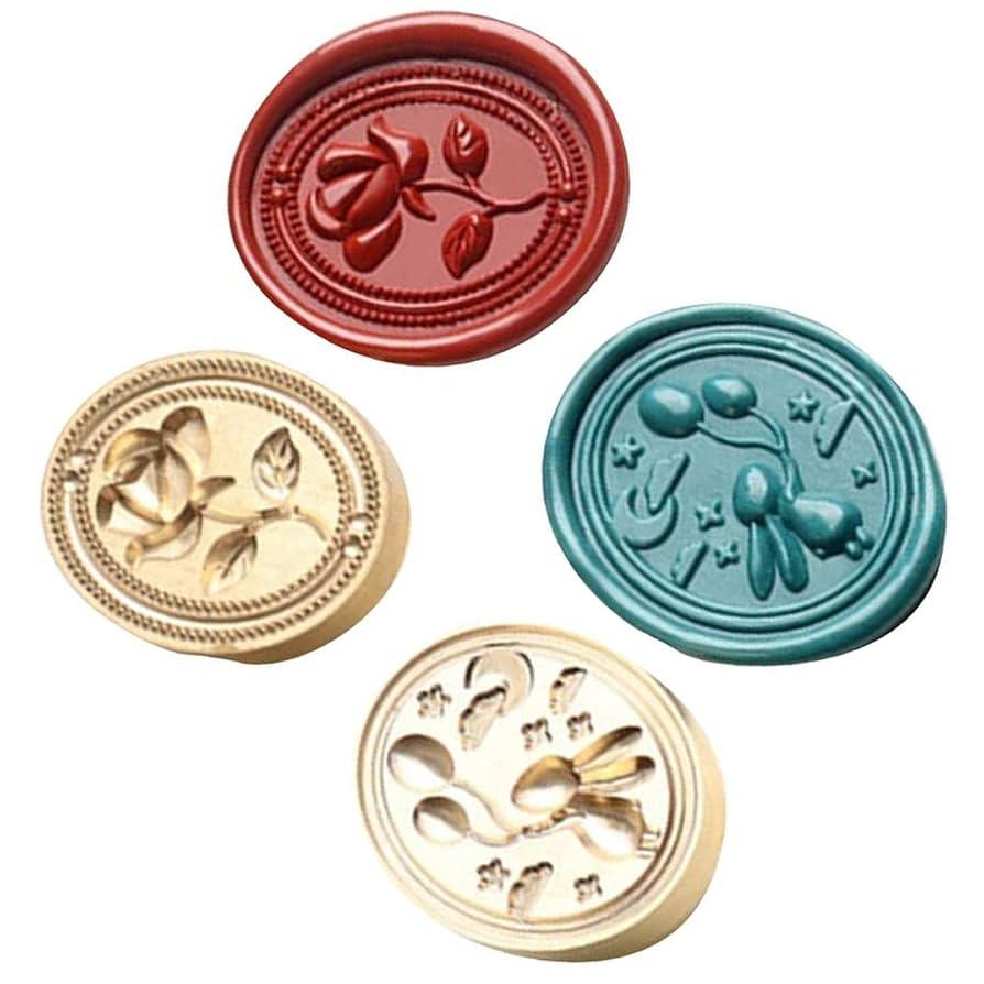 シーリングワックス ୨୧ 封蝋ステッカー ハートローズ 8枚 351 シーリングワックス ୨୧ 封蝋ステッカー ハートローズ 8枚 351