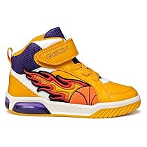 Geox J Inek Boy, Scarpe da Ginnastica, Giallo Viola, 29 EU