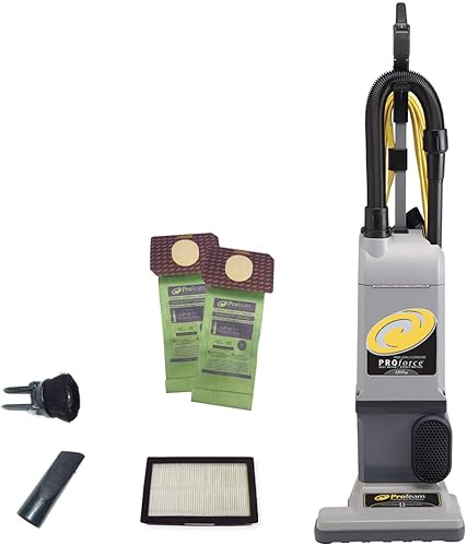 Aspiradora Comercial ProForce 1200XP de Servicio Pesado de 12 Pulgadas con Doble Motor con Bolsa, Filtración ProLevel y Medios HEPA - Para