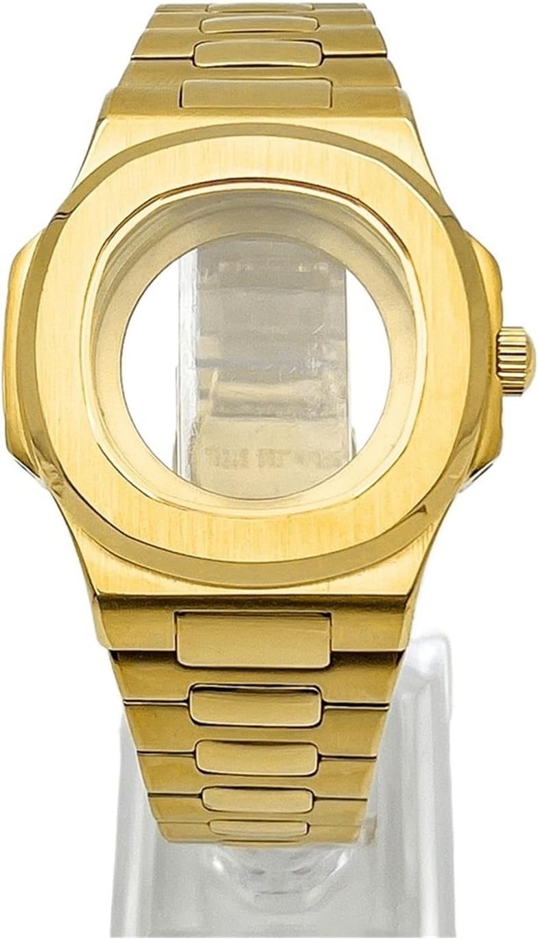 41mm NH35 Watch Case and Strap - 904L Stainless Steel, Sapphire Crystal, Compatible with NH70 NH72, 30.5mm Dial