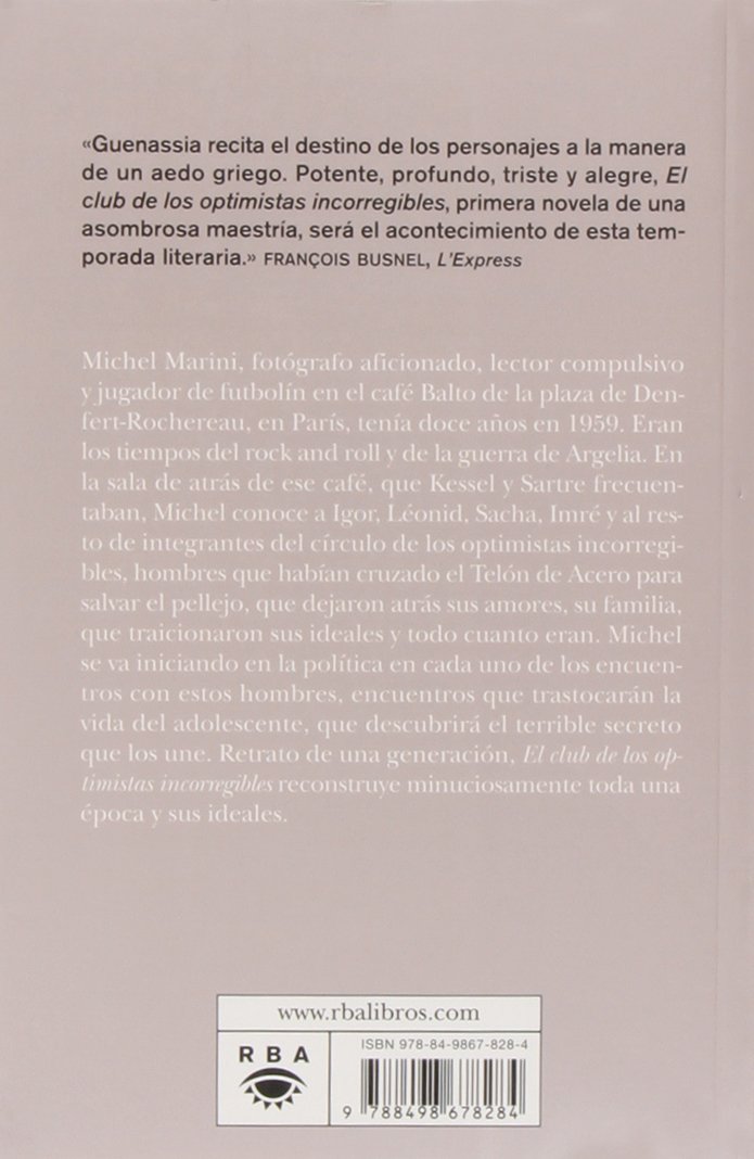 El club de los optimistas incorregibles: 438 (Novelas ficción)