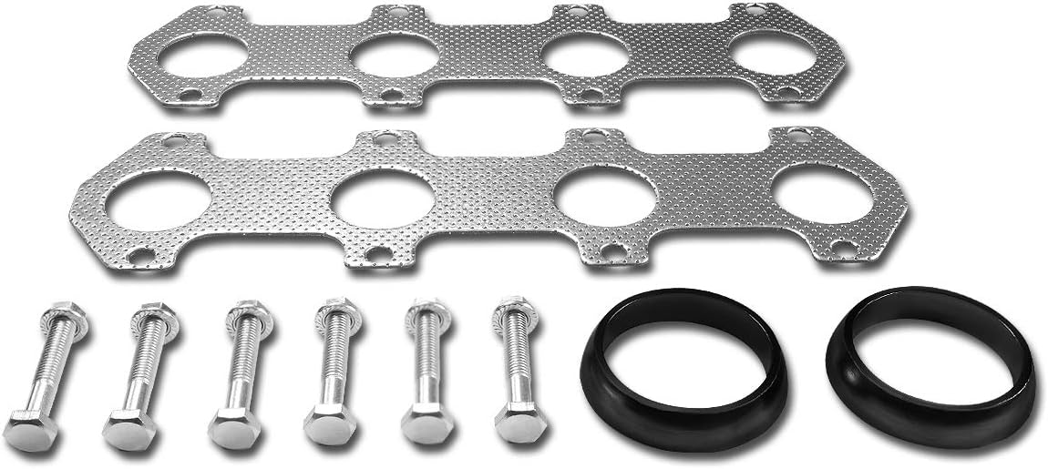 DNA Motoring GKTSET-F150-04-54L-LONG Aluminum Exhaust Manifold Header Gasket Set Replacement