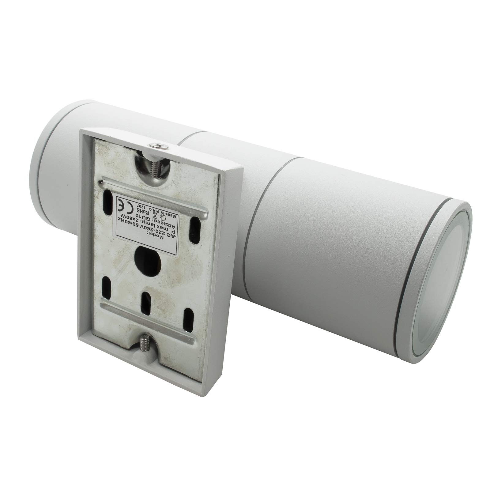 Lampada Da Parete Led Esterna Oktaplex Chile, Acciaio Inox Antracite, IP44, 2xGU10 2.5W 2700K Incluso (450lm) - 4