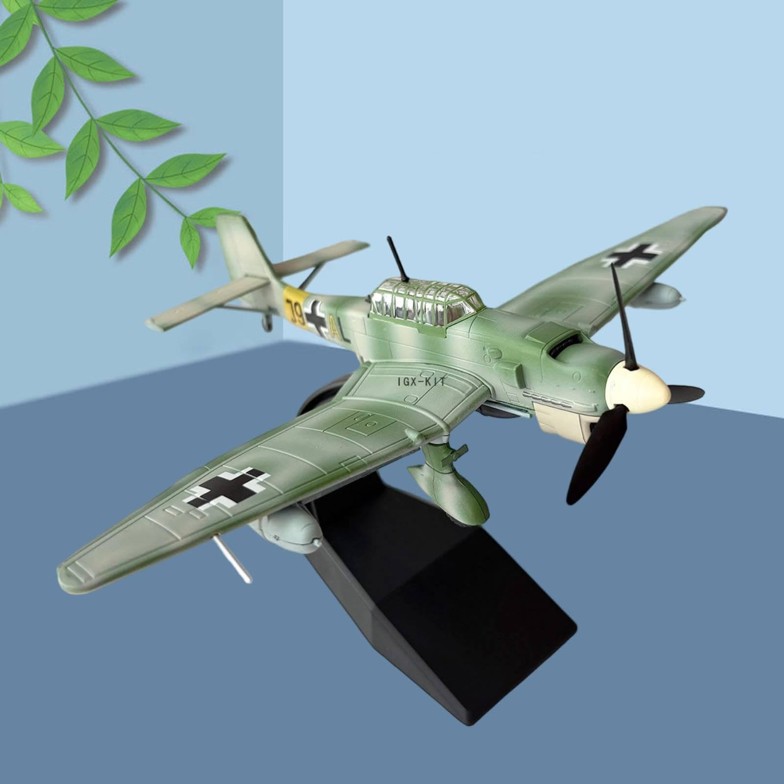 Modellino di Aereo da Caccia in 1/72, assemblaggio Realistico, Giocattolo da Costruire per la Camera da Letto, la mensola, e, Style B
