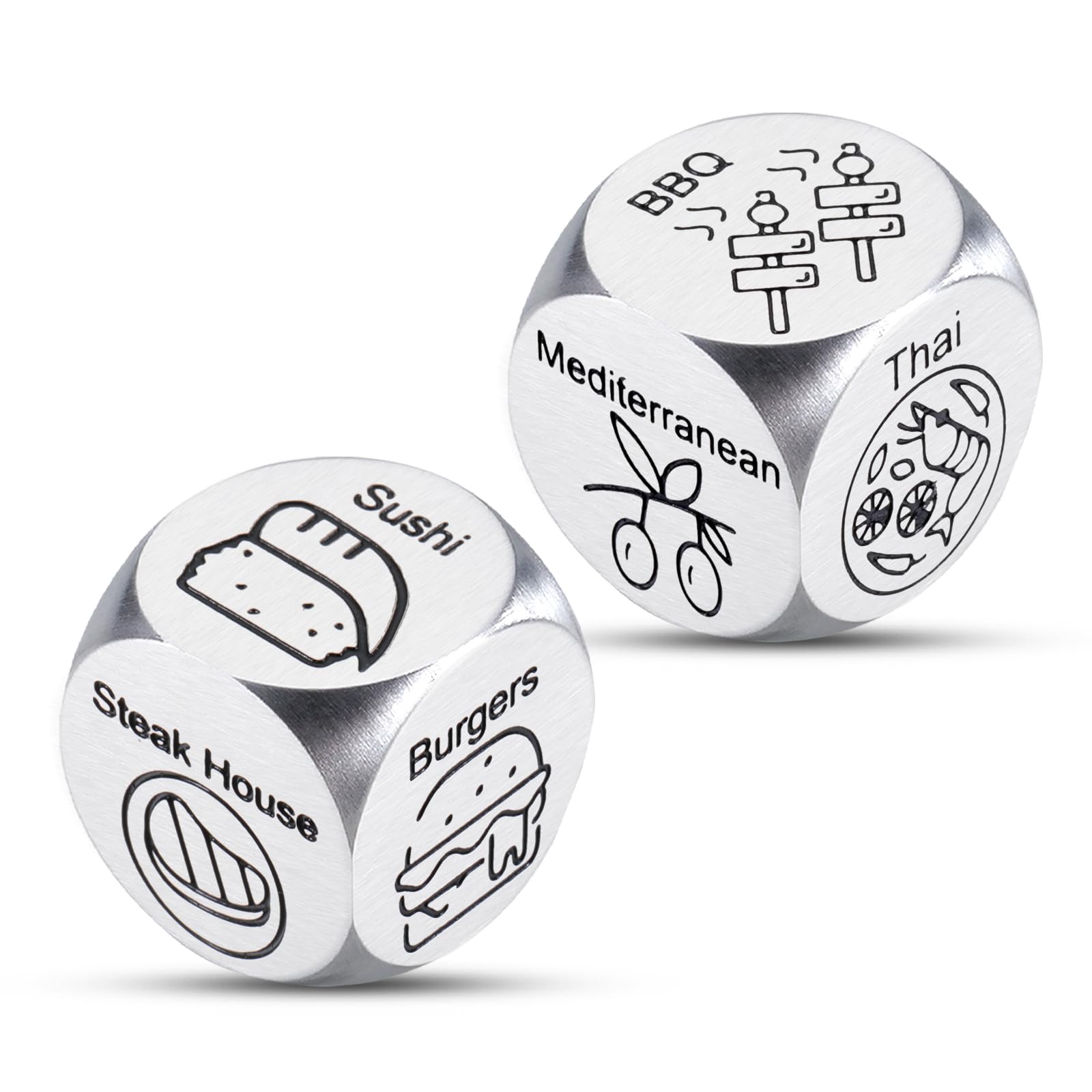 11th Anniversary Steel Gifts, Date Night Dice, Iron Anniversary Giifts for Him Her, Couple Date Night Ideas, 11th Aniversario Giift, Food Dice, Couples Gifts for Him Her, 11 Year Wedding for Her Him