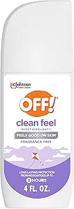 OFF! Clean Feel Insect Repellent Spritz with 20% Picaridin, Bug Spray with Long Lasting Protection from Mosquitoes, Feels Good on Skin, 4 oz