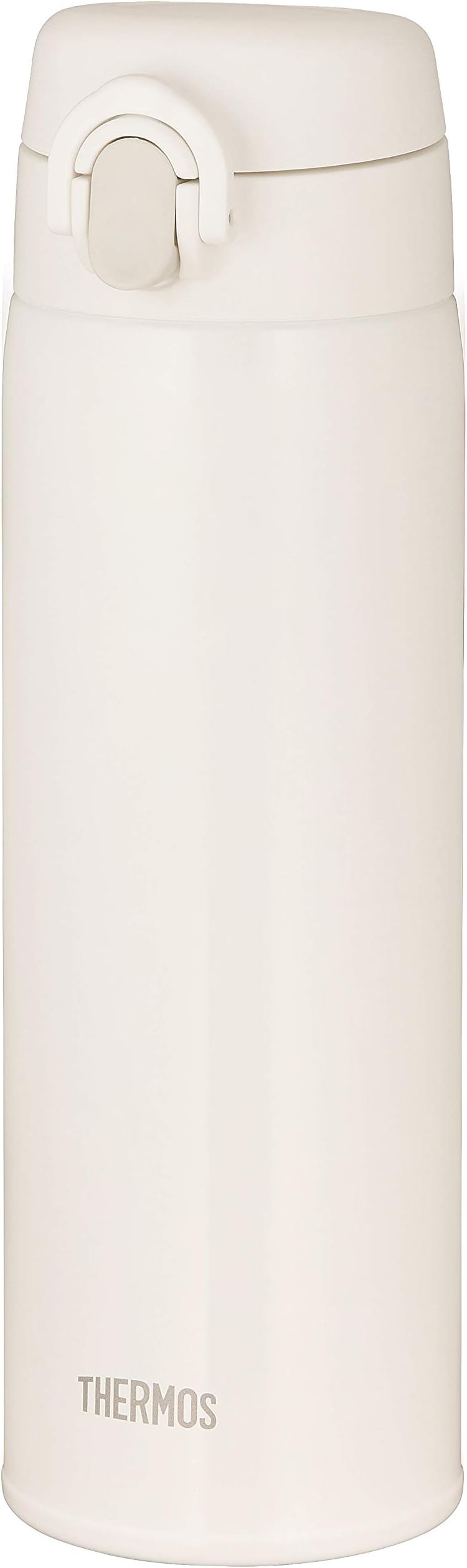 Thermos JOF-500 AWH Water Bottle, Vacuum Insulated Portable Mug, 16.9 fl oz (500 ml), Alpine White, Easy to Clean and Easy to Clean, Ultra Lightweight, Compact Type, One Touch Open, Stainless Steel,