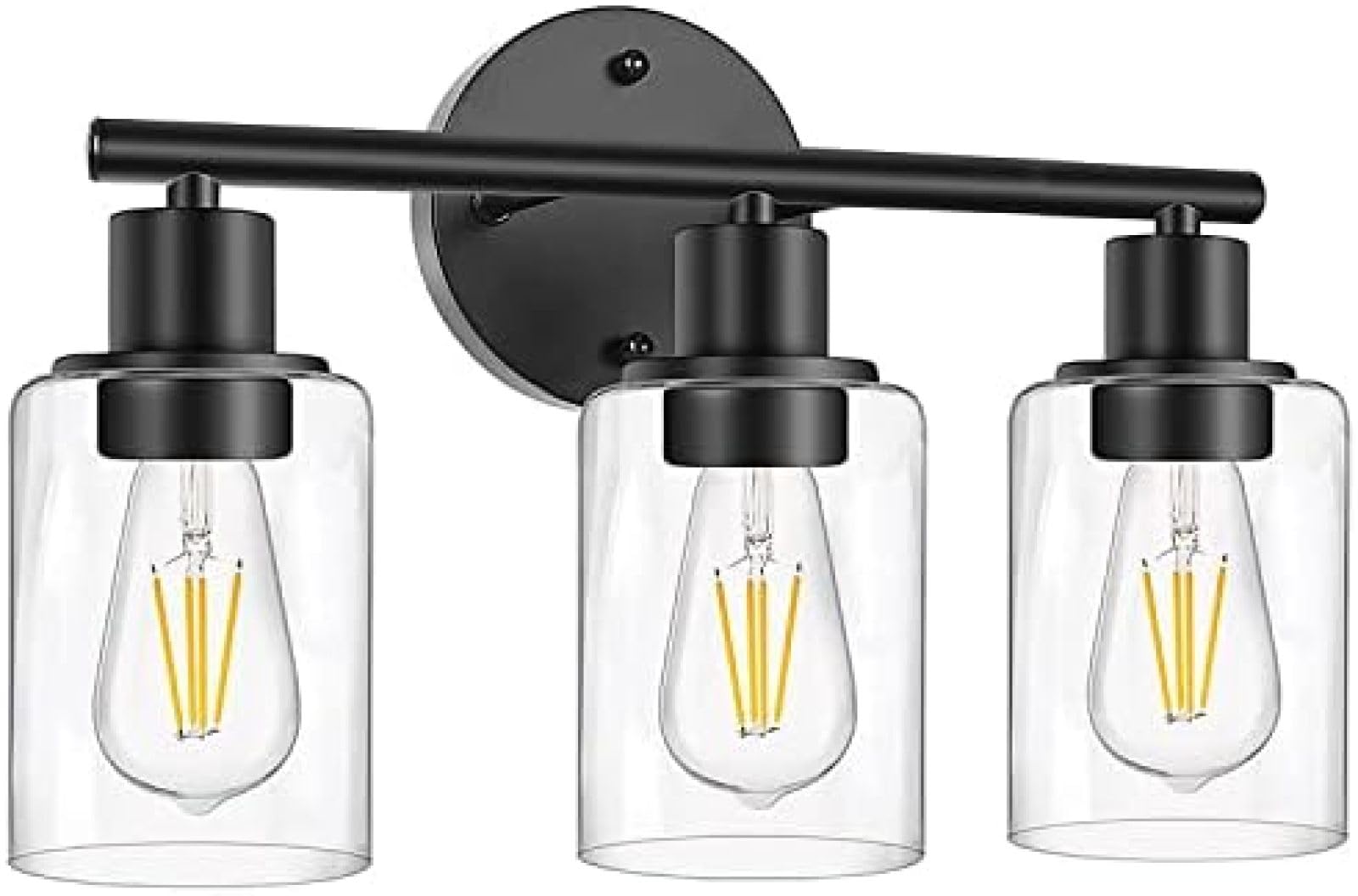 FZQSXAZU LED Bathroom Mirror Light 3-Head Vinta Industrial Wall Sconce Metal Lamp for Adjustable Brightness Modern Detive Lighting Fixture