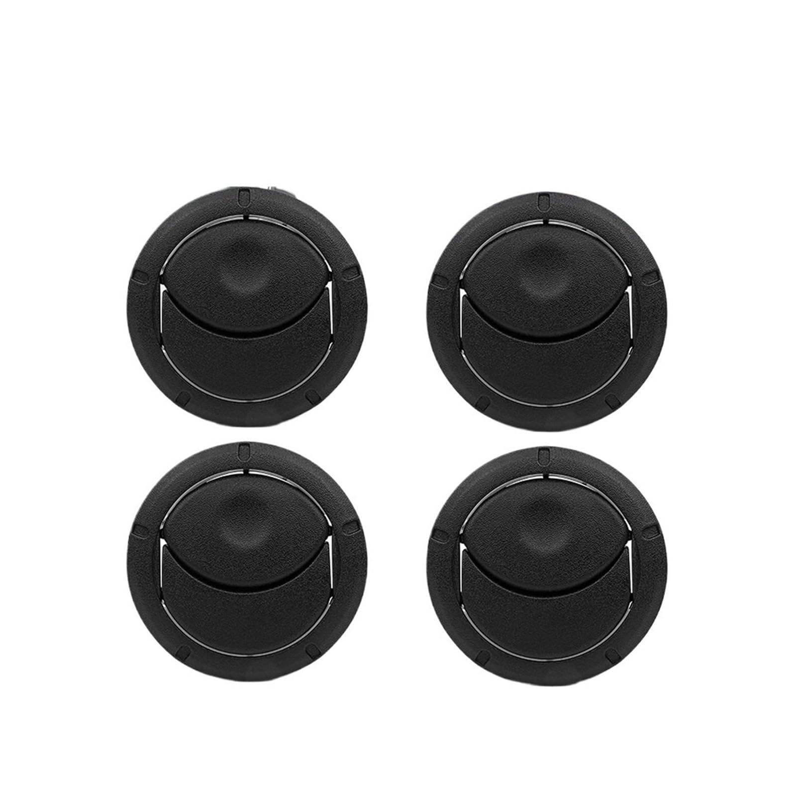 For Nissan NV400 2010-On 8200464605 687606360R 1/2/4pcs 8200212480 Sliver Car Air Conditioning Vent Car Dashboard Air Vent(4pcs Black)