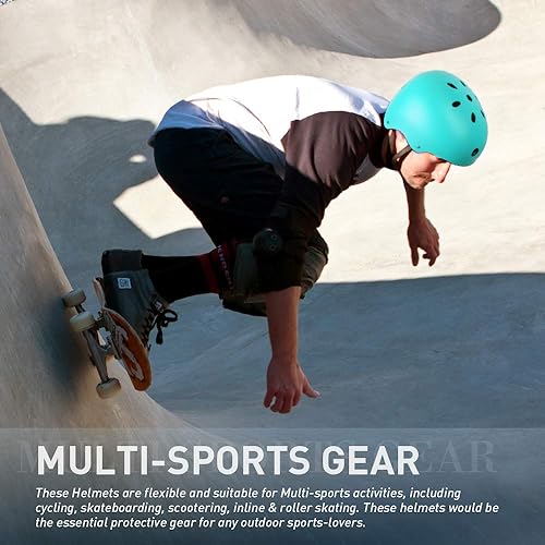 Miniatura 7 de JBM Skateboard Bike Helmet for All Ages (5-99) - Lightweight, Adjustable & Design of Ventilation Multi-Sport Helemt for Bicycle Skate Scooter 3