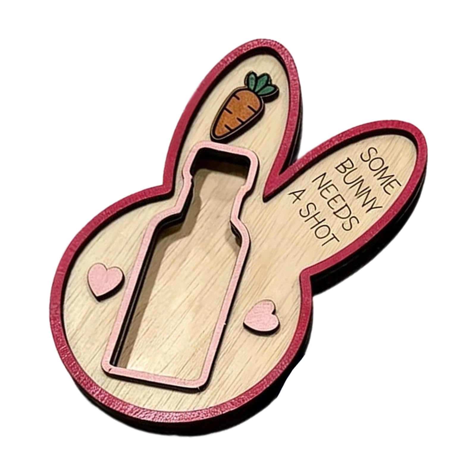 Jazuaiao Fascinating Wooden Liquor Bottle Stand with Rabbits Theme Holiday Nightclub Accessories Great for Seasonal Decors Rabbits Shape Bottle Stand