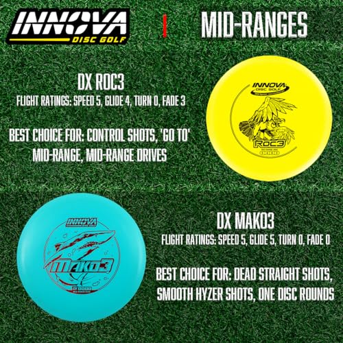 Image of Innova Disc Golf Set 10 Pack - Disc Golf Starter Set for Beginners with Disc Golf Drivers, Mid-Ranges, Disc Golf Putters Disc Golf Starter Kit