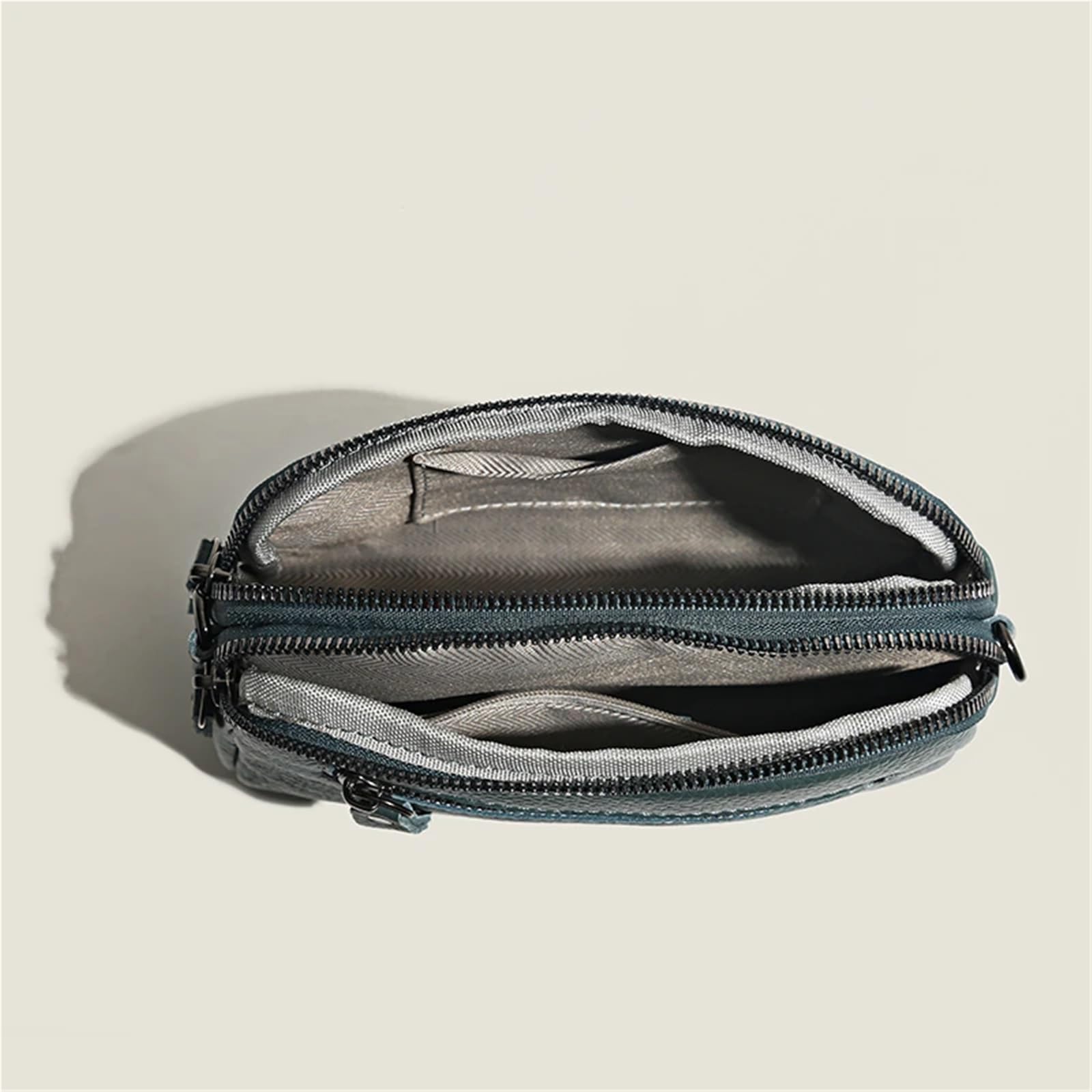 Bolso de Cuero Genuino for Mujer, Bandolera for Mujer, Bolso de Mano de Color sólido for teléfono, Bolso de Hombro, Bolso de Mensajero Adecuado para Viajar, Fiesta, Trabajo(Brown)