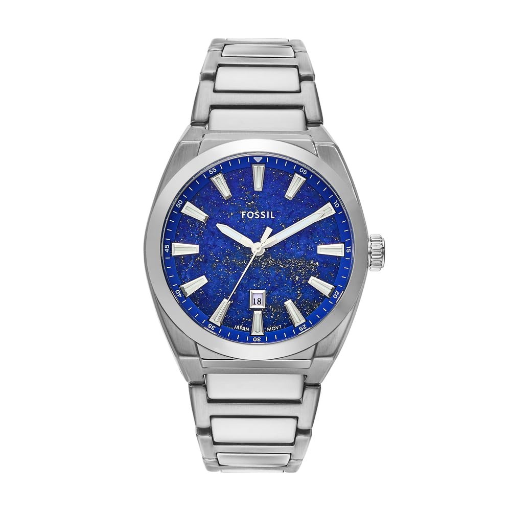 Fossil Everett Silver Quartz Stainless Steel Watch FS6058 (B0D8744WHR) Amazon Price History, Amazon Price Tracker