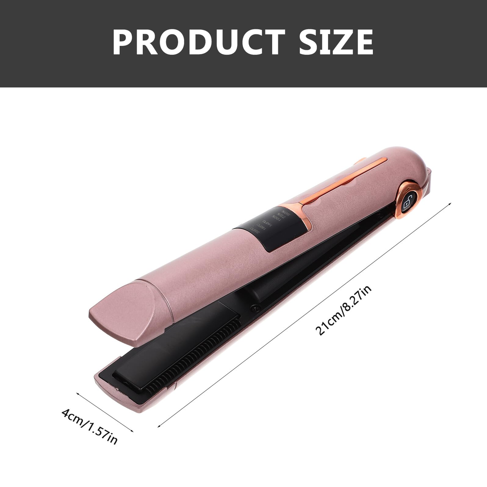 2-in-1 Profi Haarglätter Lockenstabgerät mit 2600mah Akku aus Abs