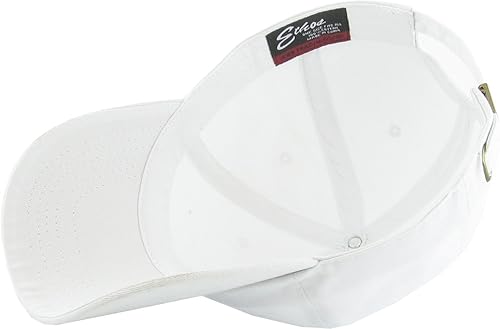 Miniatura 76 de KBETHOS® Gorra de béisbol de algodón ajustable de algodón con corona baja clásica Pigmento rojo teñido