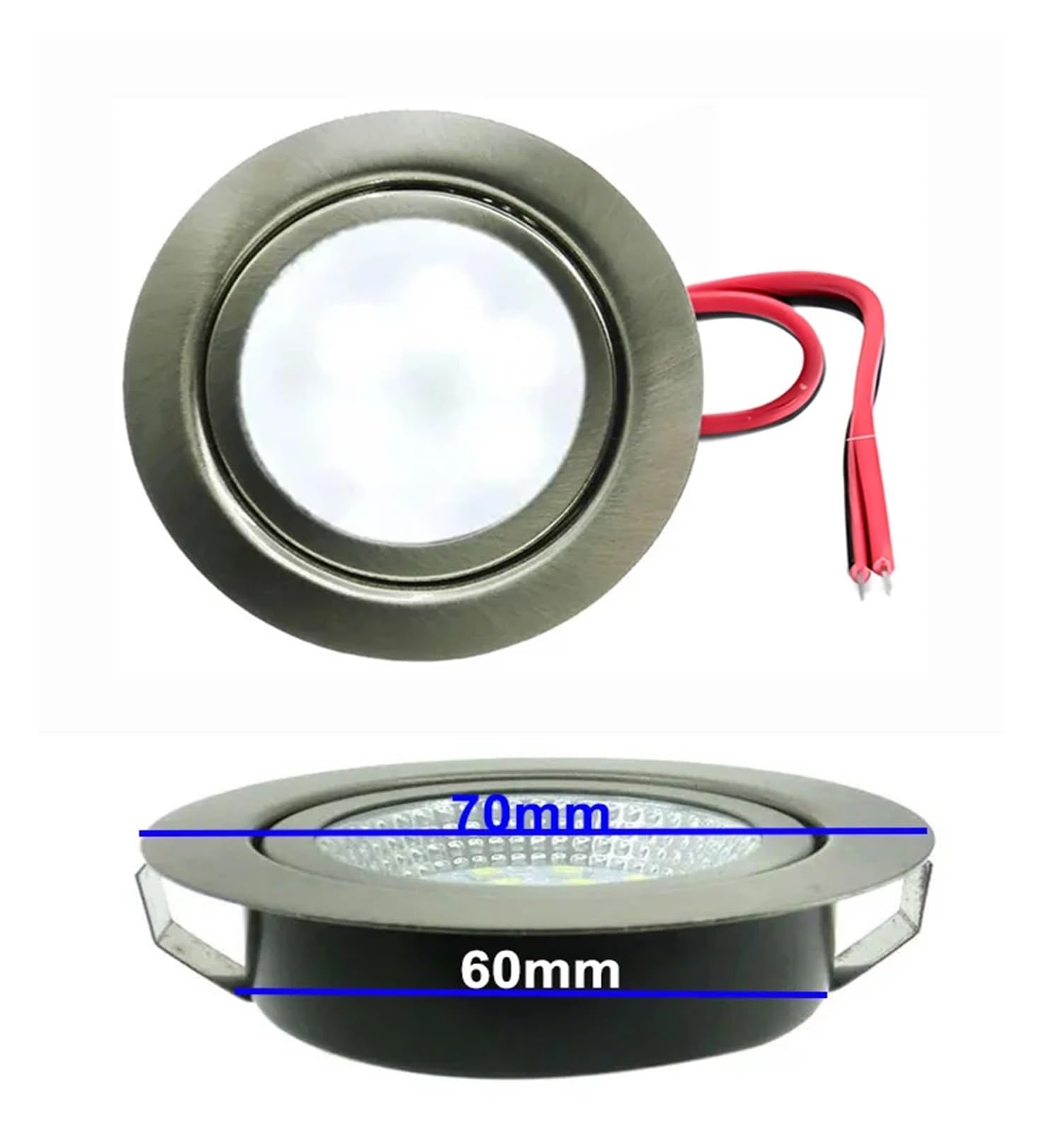 Oprawa wpuszczana typu downlight LED 70mm DC12V/230V 3W