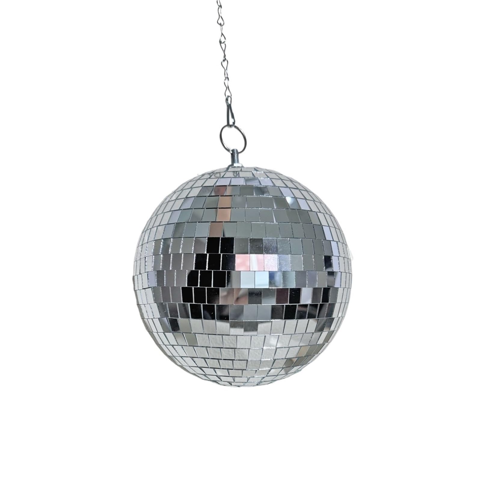 Dekoracja imprezowa lustrzanej kuli dyskotekowej, Szklana kula lustrzana Disco wisząca obrotowa 15-25cm(25cm)