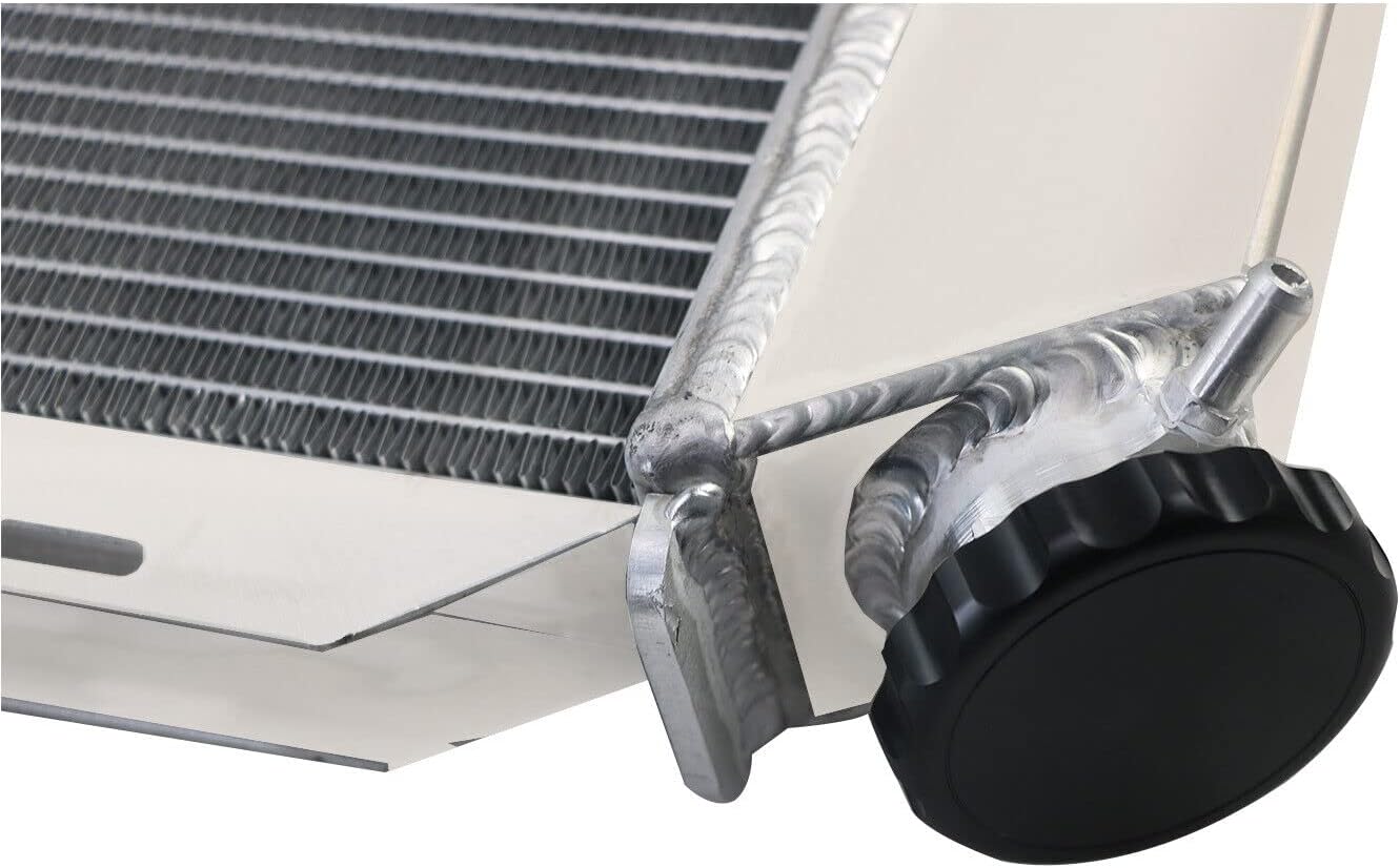 4 Row Core Aluminum Radiator for 1979-1993 Ford Mustang Thunderbird LTD Granada Fairmont Lincoln Continental Mark VII Mercury Capri Cougar Grand Marquis 79 80 81 82 83 84 85 86 87 88 89