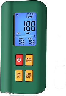 EYPINS Lackmessgerät Auto, Schichtdickenmessgerät Messbereich 0 bis 1500um, Lackschichtdickenmessgerät Auto-Identifizierung Fe/NFe, 2 Messmodi, mit Digitale LCD-Anzeige für Autolacktester