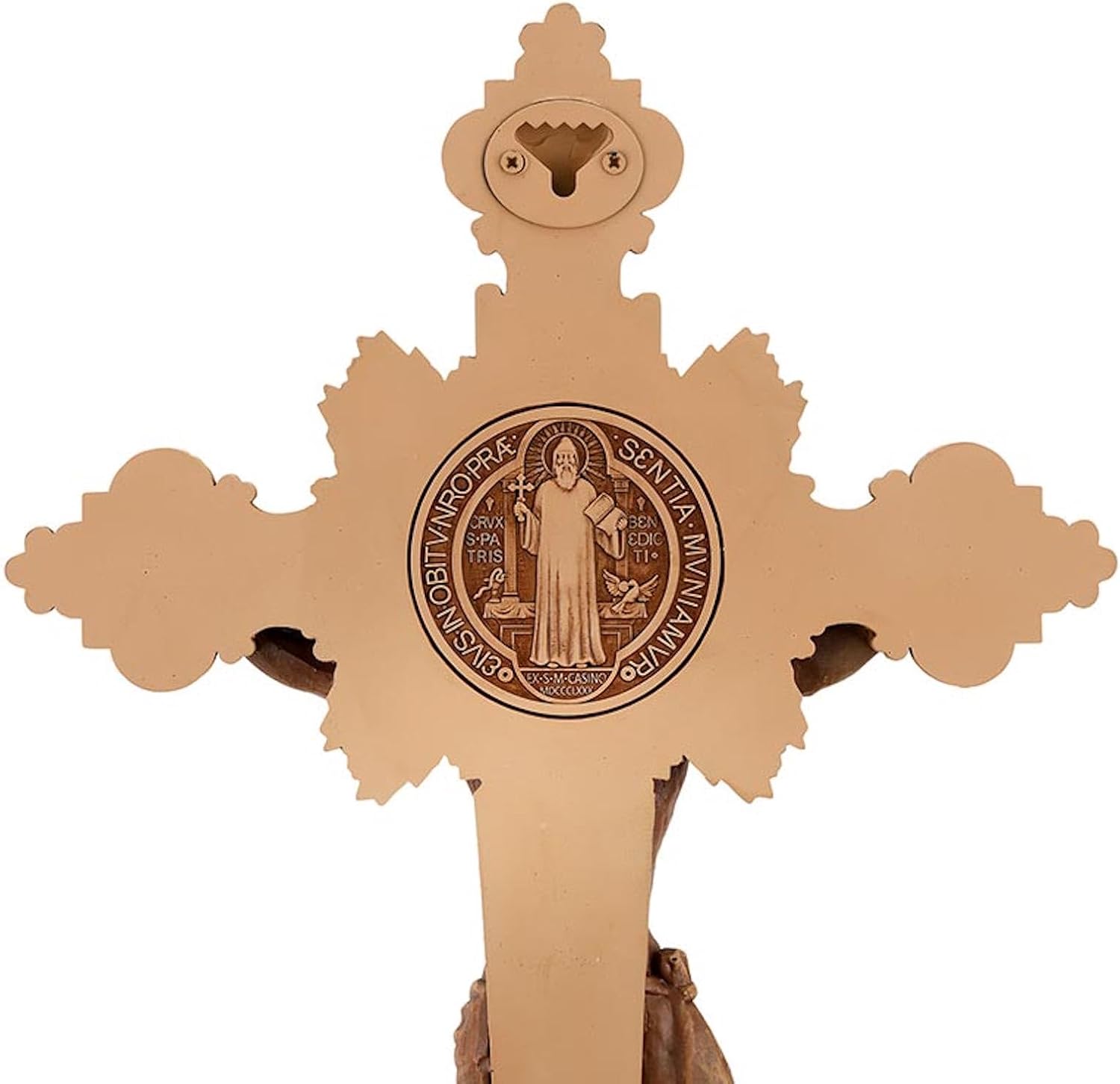 Christian Brands Crucifix – Saint Benedict, Resin, 14.25" H