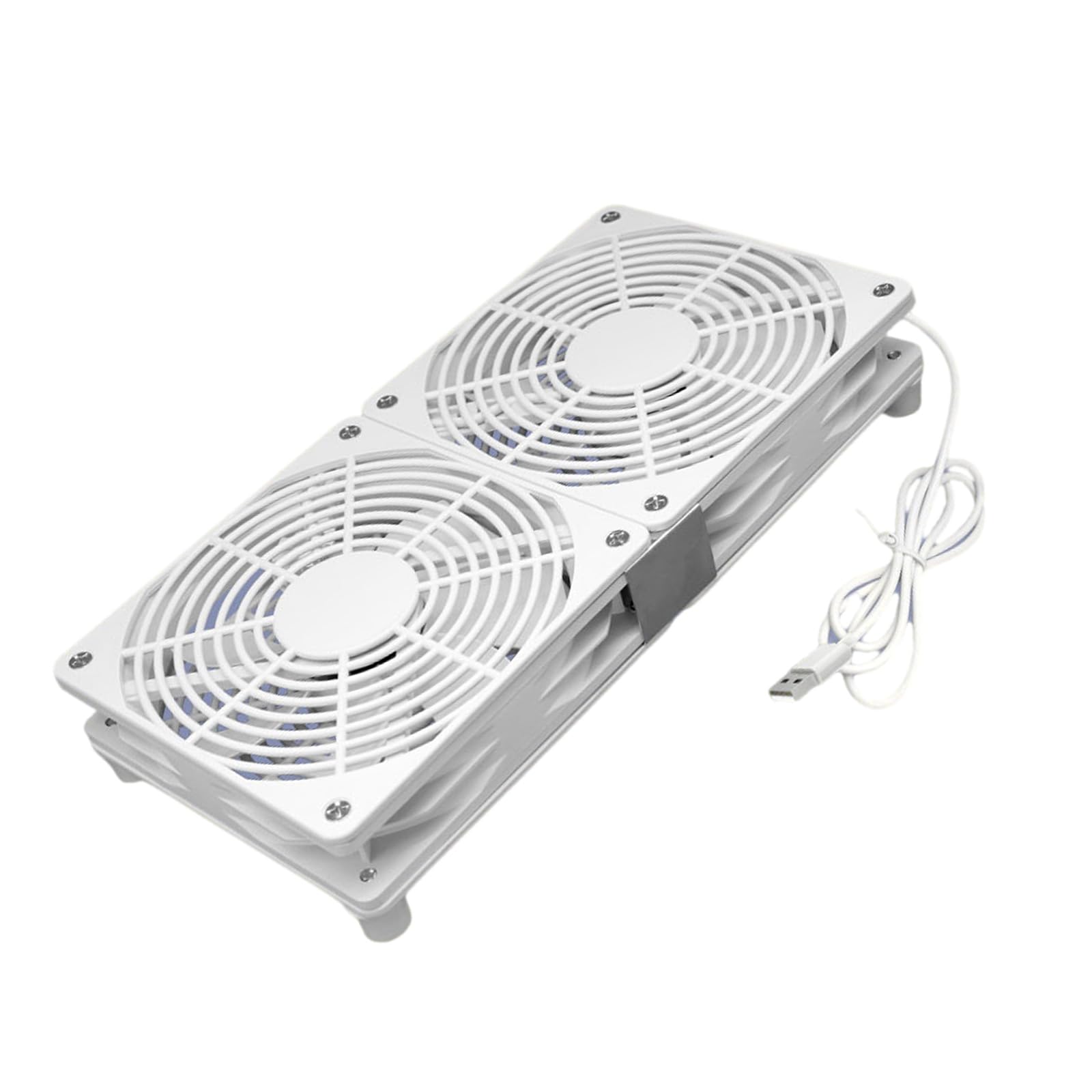 Elnwnnkc Router Cooling Fan Coolers HDTV Box Quiet 5V USB Power 120mm Protective Net for Router Modem HDTV Box Gaming Console Cooling