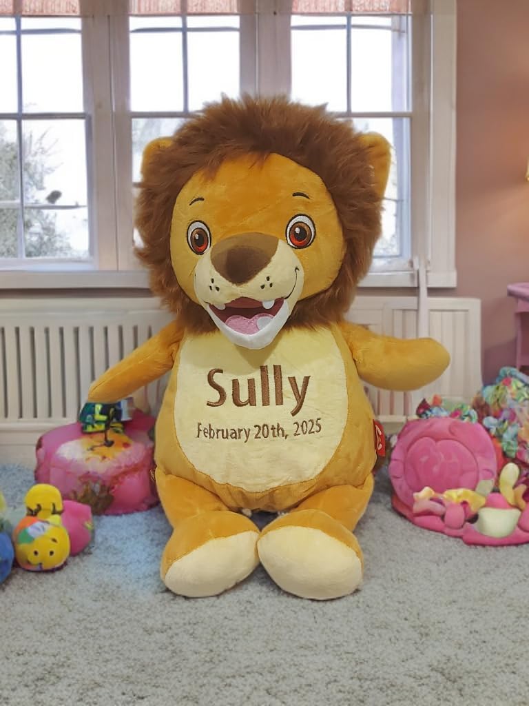 Personalized Birth Stats Plush Bear with Name & Date | Custom Nursery Keepsake | Newborn Shower Present for Boys or Girls