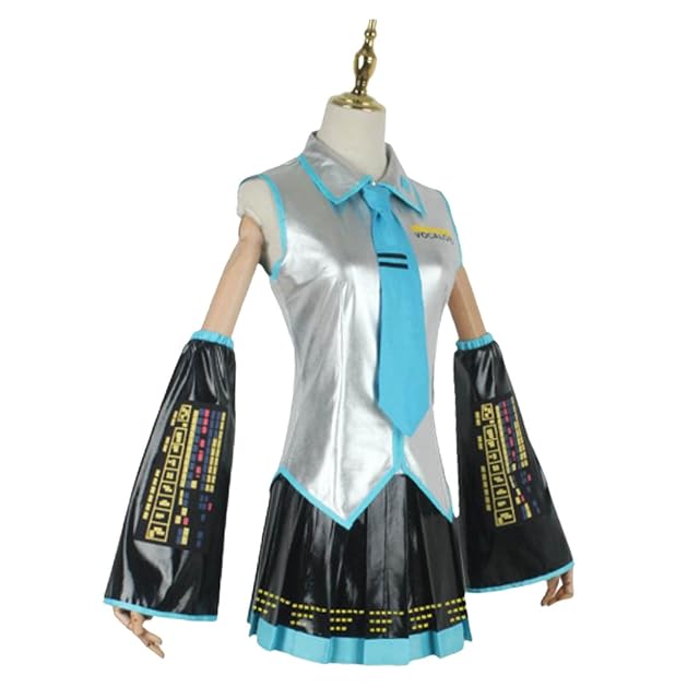Foto 5 de 7 de bbganlian Anime H'atsune M'iku Disfraz de Cosplay Juego de role Uniforme Conjunto Completo Halloween Fiesta…