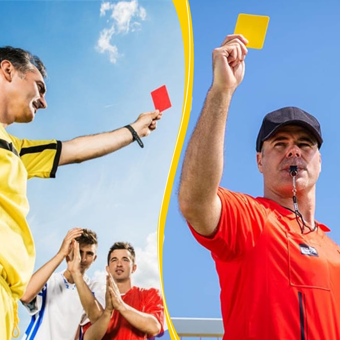 Zoryvul 10 Piezas Tarjetas De Árbitro Para Fútbol, Tarjetas De Árbitro, Tarjetas Amarillas Rojas, Pvc Tarjeta Roja Y Tarjeta Amarilla, Juego De Tarjetas Rojas Y Amarillas Profesionales