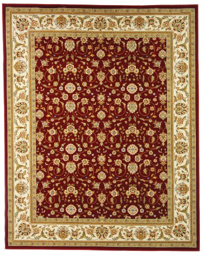Tapete decorativo SAFAVIEH 9' x 12' rojo e ivory miniatura 3