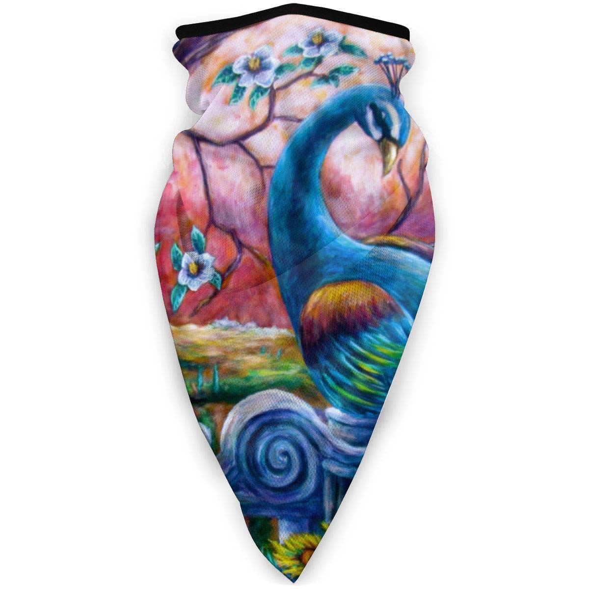 ERGDF Peacock Pristine Windproof Dust-proof Motorcycle Face For Out Riding Motorcycle Bicycle Bike