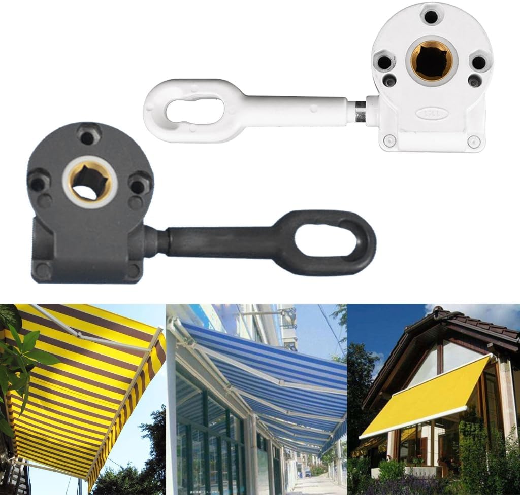 Retractable Awning Manual Gear Mechanism Retractable Awning Hand Crank Gear Assembly Portable Aluminum Alloy Apare Parts