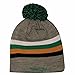 Mitchell & Ness Boston Celtics Gray Boost Skull Cap with POM - NBA Cuffless Beanie Knit Hat