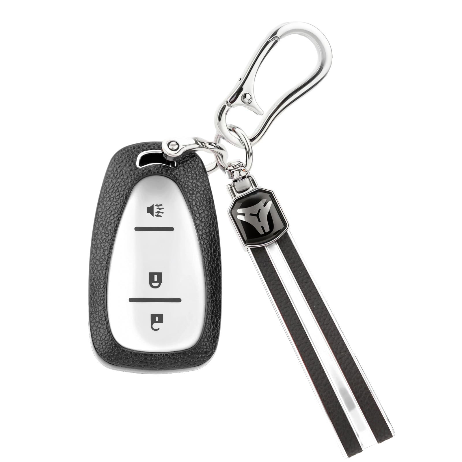 Coque de porte-clés Chevy Equinox finition mate avec anneau acier - 8