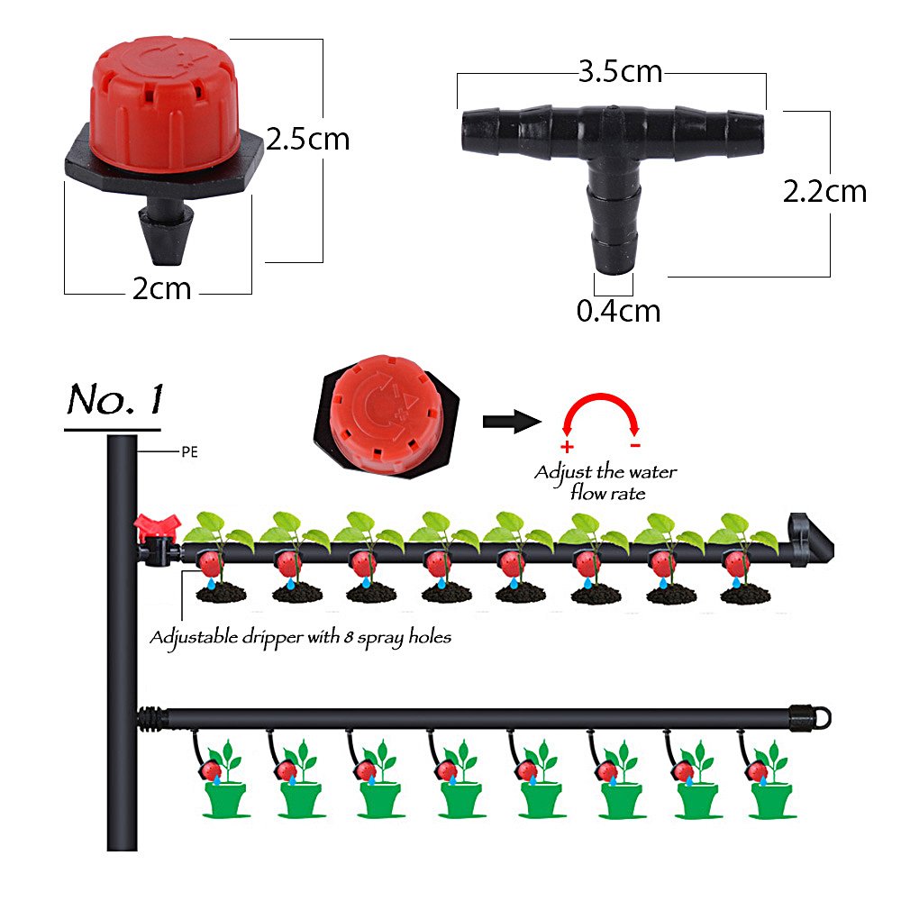 HayEastdor PVC-T-Stück 5,1 Cm – 3-Wege-Verbinder Für Bewässerungssysteme, Sprinkler & Rohrverlängerung