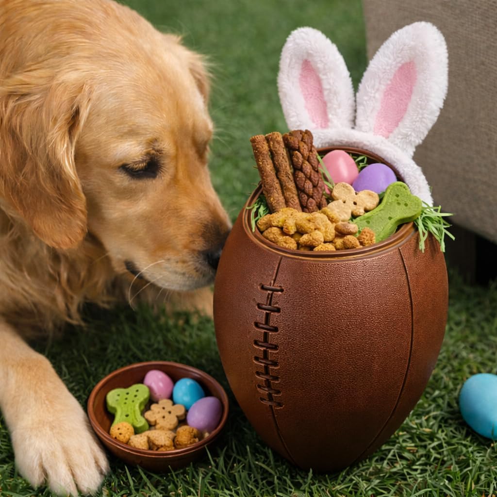 Food Puzzle Feeder for Large or Medium Dogs, Mentally Stimulating Enrichment Toy, Made in USA, BPA-Free Durable Foraging Toy, Reduces Anxiety and Destructive Behavior, Slow Feeder Dog Bowls, 5C