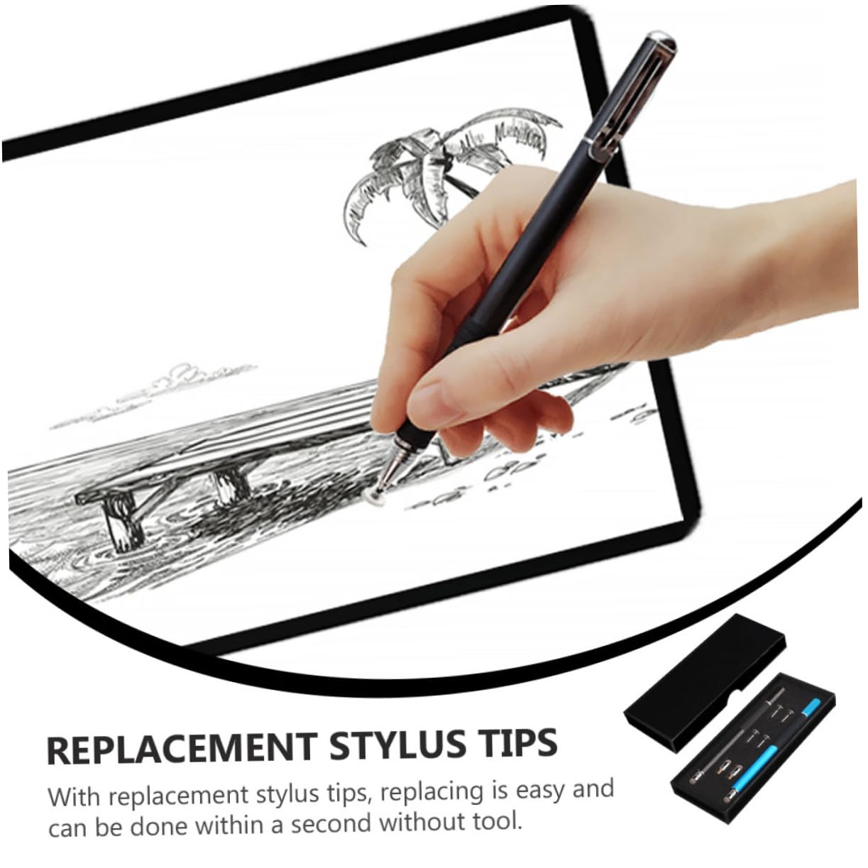 1 Set Pennino Capacitivo Stylus Pen per Touch Screen Precisione e Compatibilità per Tablet e Smartphone Scrittura e Graffi Colore Casuale